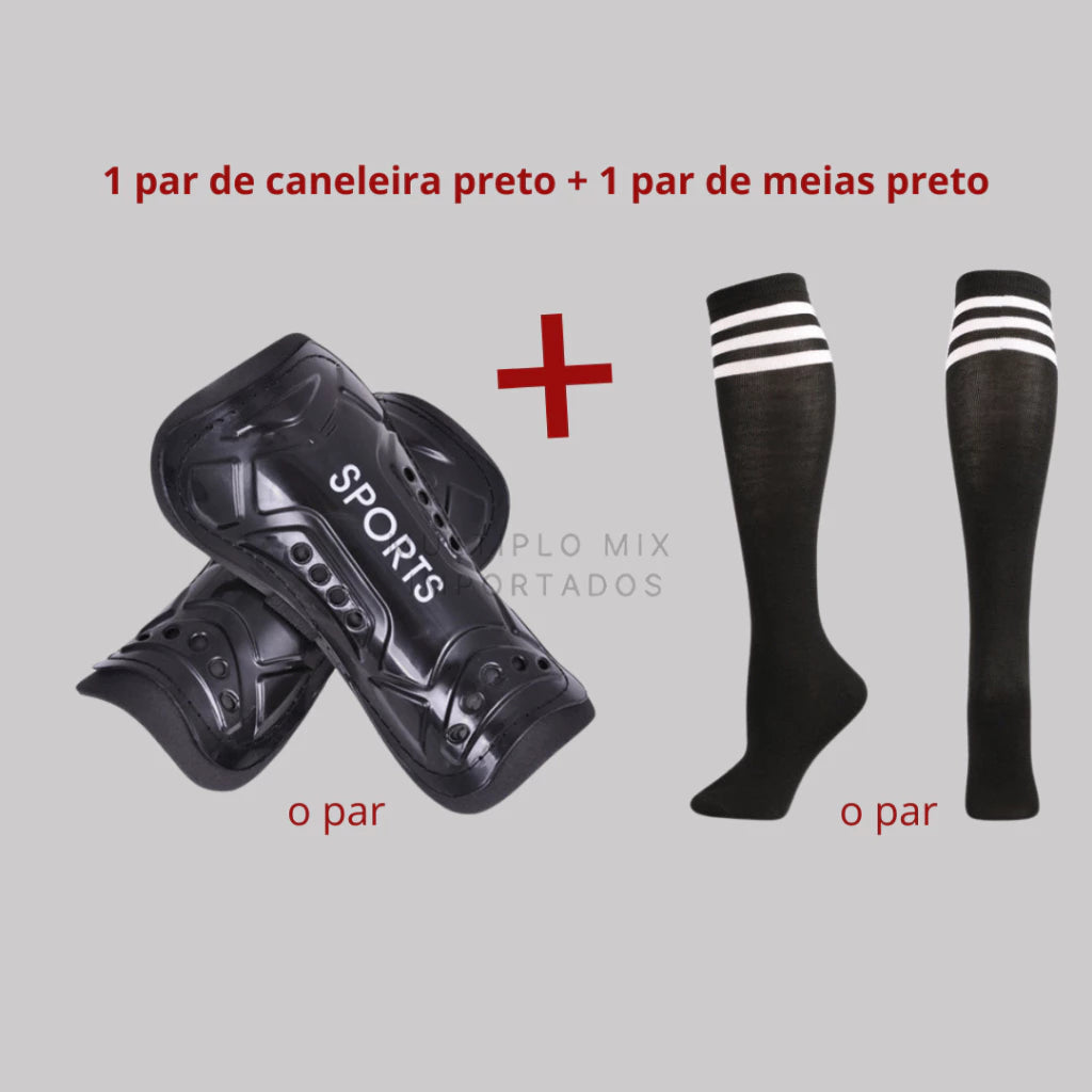 Caneleira Futebol Meião Elegance