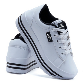 Tênis Feminino Plataforma Casual Plumas