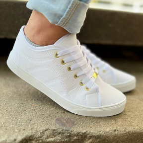 Tênis Feminino Branco Confortável Sannini