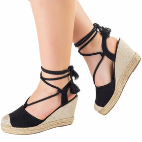 Sandália Feminina Anabela Espadrille GiGiL