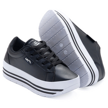 Tênis Feminino Plataforma Casual Plumas