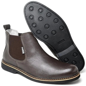 Bota Casual Botina Chelsea de Couro Zappo - Teus Pulos