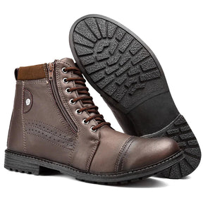 Bota Masculina Coturno Casual com Ziper Adventure Tratorada - Teus Pulos