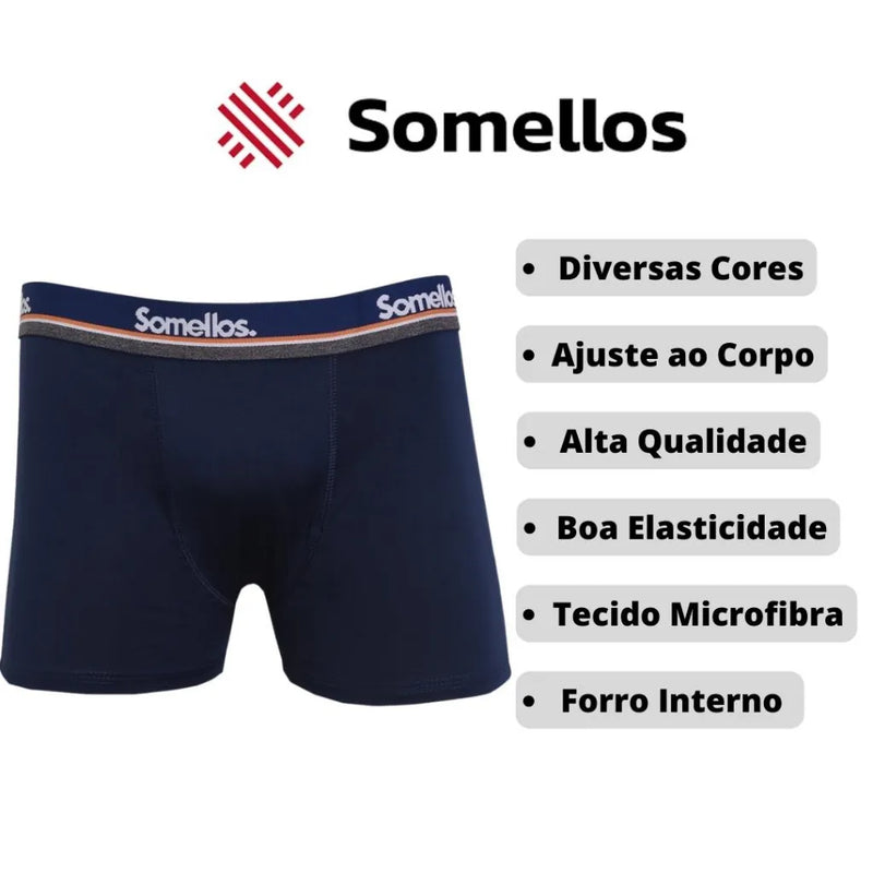 Kit 10 Cueca Boxer Masculina Microfibra ZenSocks - Teus Pulos