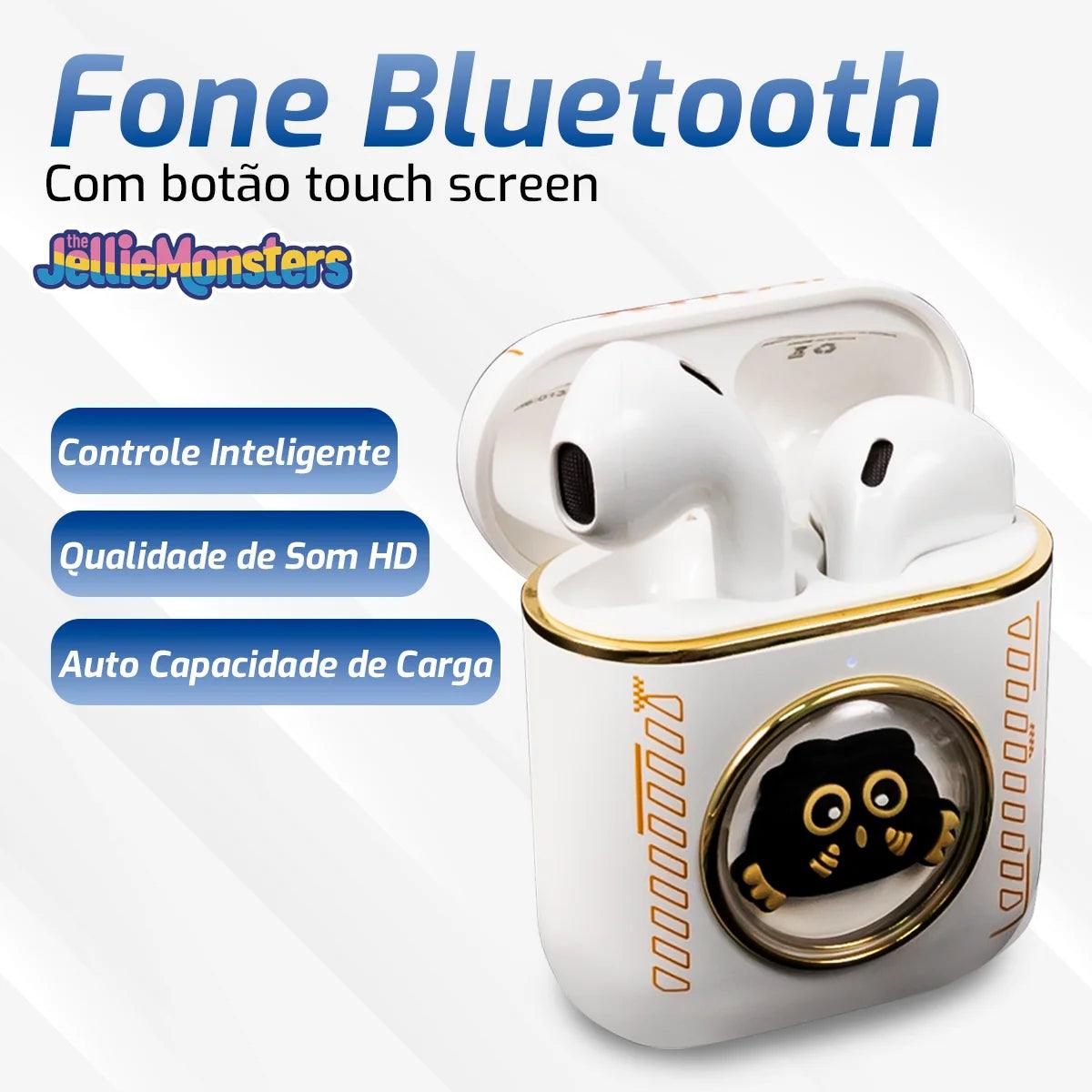 Fone de ouvido Sem fio Bluetooth V5.3 Tws Estéreo Estilo Monstrinho - Teus Pulos