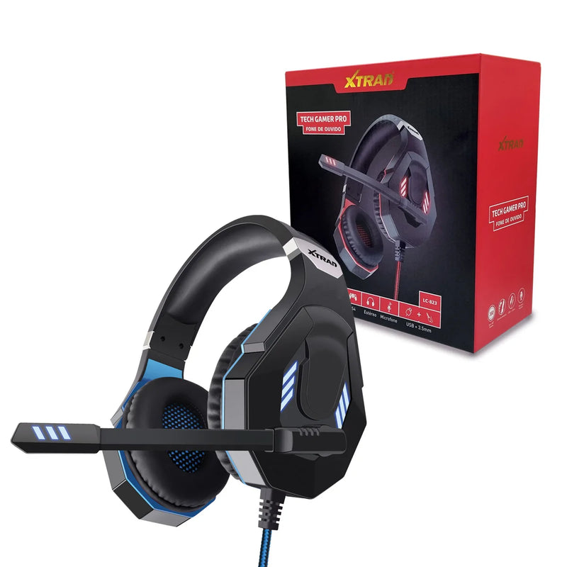 TECHA GAMER PRO Fone de ouvido Headset Gamer - Teus Pulos