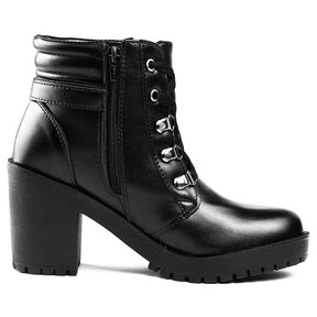 Kit Bota Cano Médio Com Salto Casual Feminina Joya + Meia Lupo - Teus Pulos