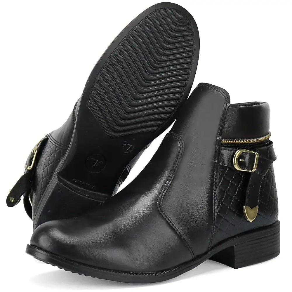 Bota Botinha Feminina Casual Cano Curto Nola - Teus Pulos