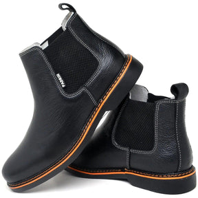 Bota Casual Botina Chelsea de Couro Zappo - Teus Pulos