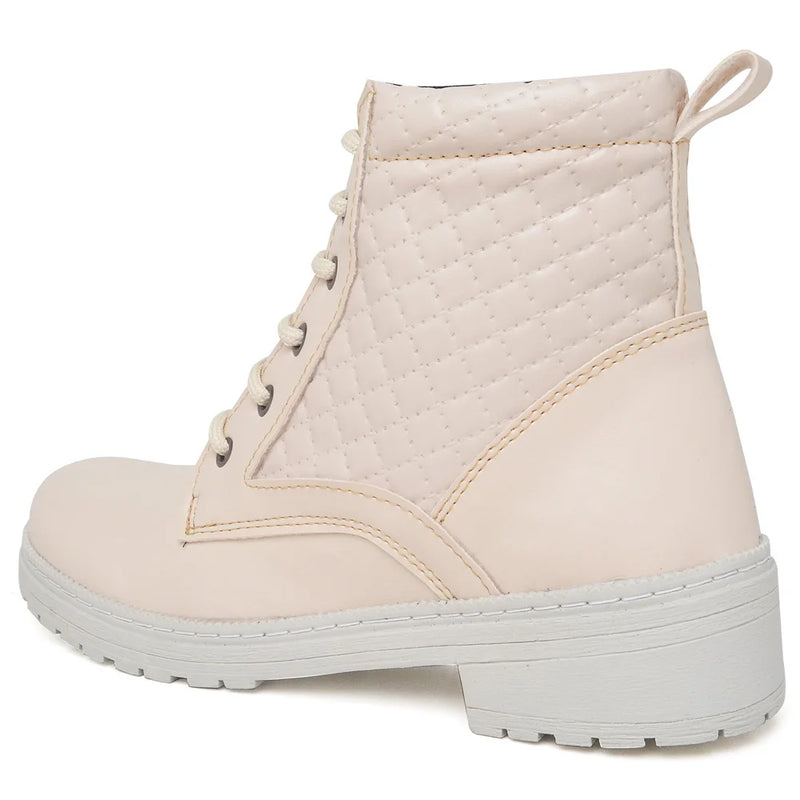 Bota Coturno Casual Feminina Outono Inverno Zoya - Teus Pulos