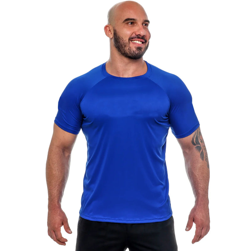 Camiseta Raglan Masculina Dry Fit Lisa Original - Teus Pulos