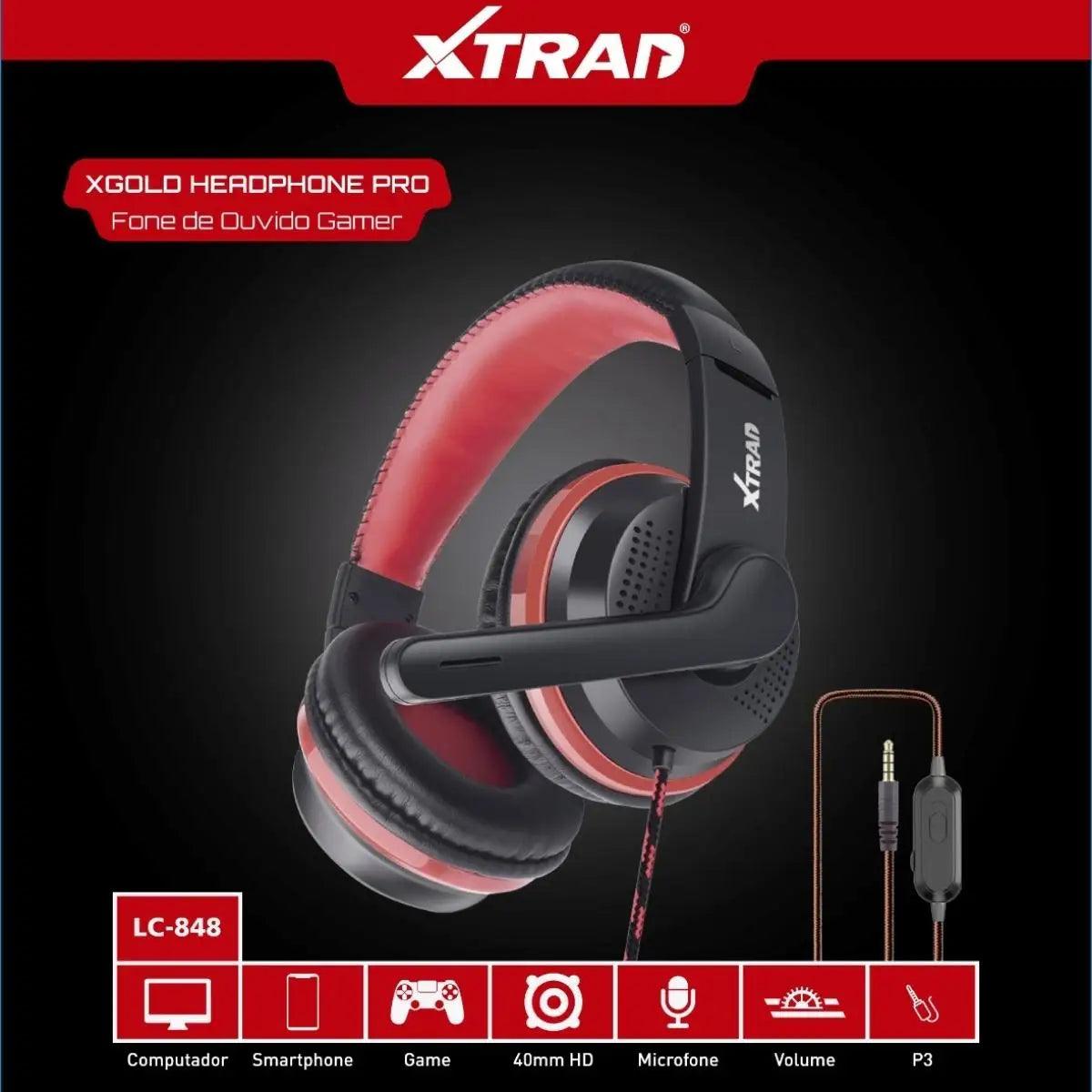 Headphone Fone de ouvido Xsilver Pro com Microfone - Teus Pulos