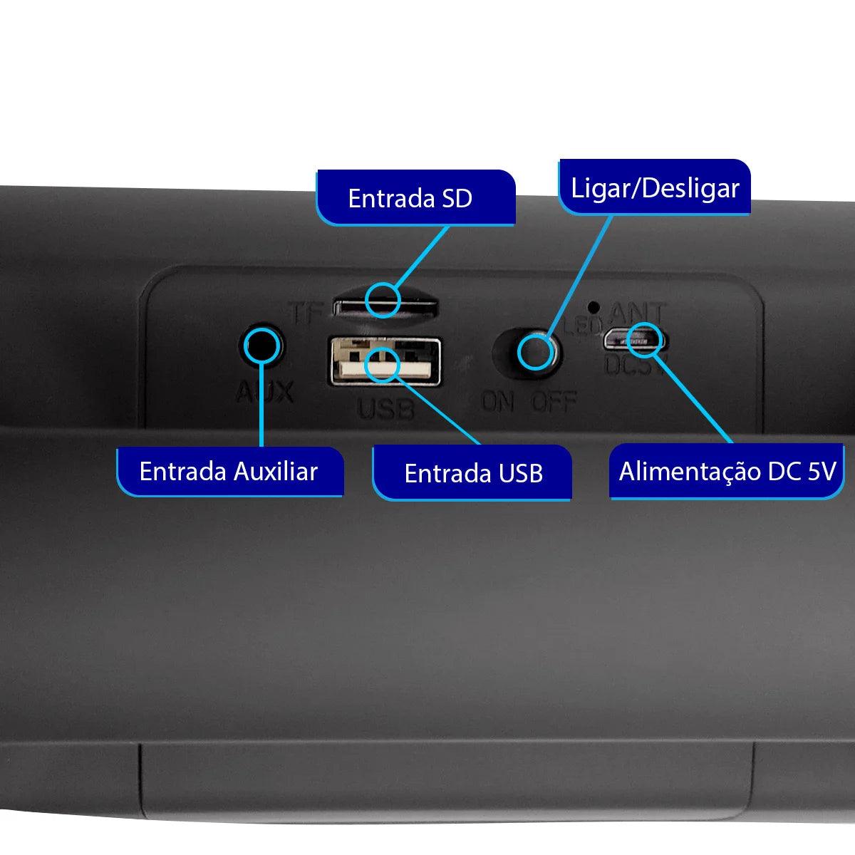 Caixa de Som Soundbar Bluetooth Multimídia WS-1822 - Teus Pulos