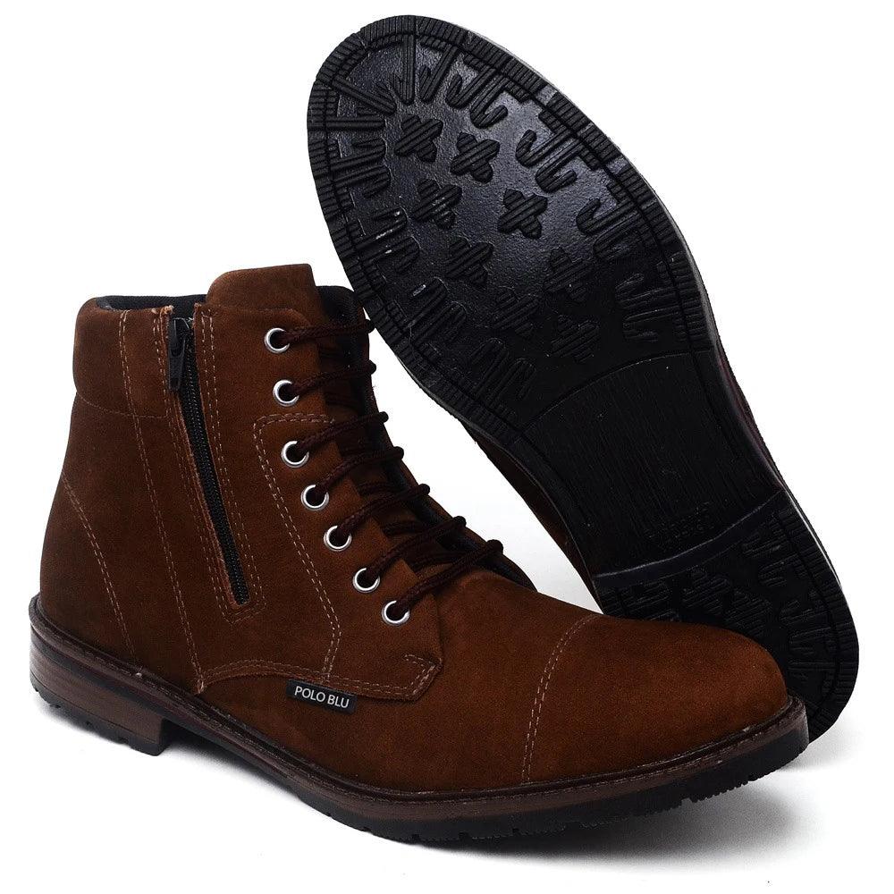 Bota Masculina Coturno Polo Blu - Teus Pulos