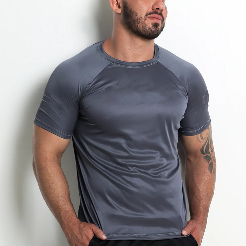 Camiseta Raglan Masculina Dry Fit Lisa Original - Teus Pulos