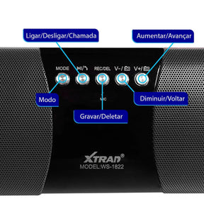 Caixa de Som Soundbar Bluetooth Multimídia WS-1822 - Teus Pulos