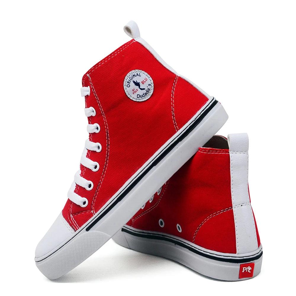 Kit Tênis Cano alto Casual Feminino Zelo Relógio Digital Meia