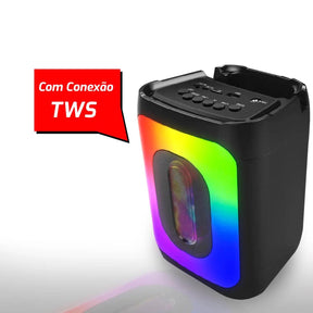 Caixa De Som Multimídia com Iluminação RGB - Teus Pulos