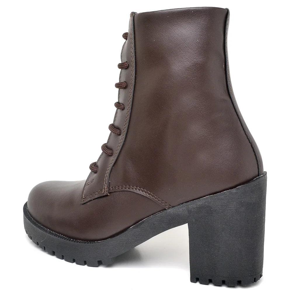 Bota Coturno Casual Feminina Zita - Teus Pulos