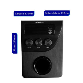 Micro System 2.1 XDG-13 Caixa de Som Bluetooth - Teus Pulos