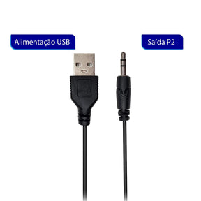 Caixa de som Pc 2.0 para Computador Notebook XDG-1006 - Teus Pulos