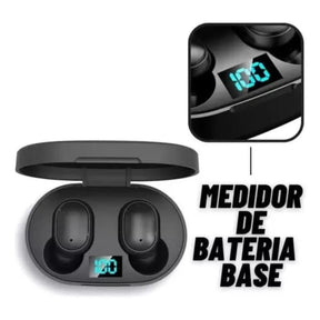 Fone De Ouvido Dual Led Bluetooth 5.0 Airdots Air Sem Fio - Preto - Teus Pulos