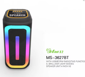Multimedia Speaker with RGB Lighting:
