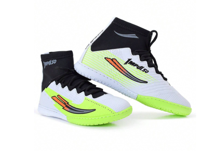Chuteira Futebol Futsal Cano Longo Botinha Impulso