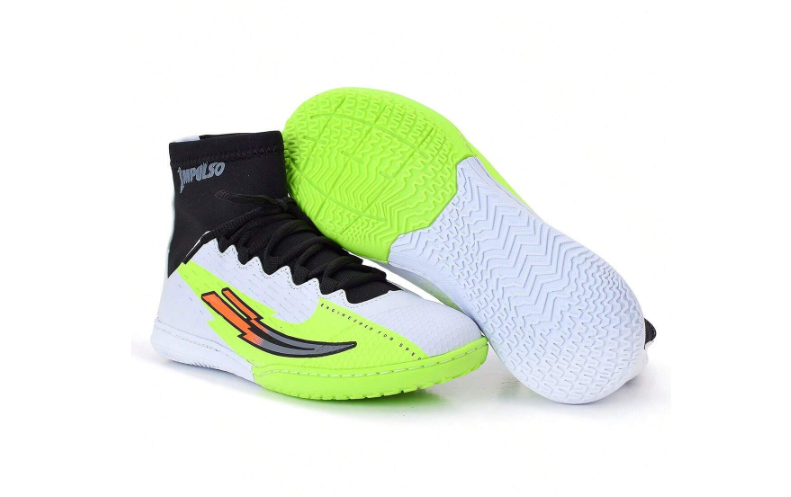 Chuteira Futebol Futsal Cano Longo Botinha Impulso