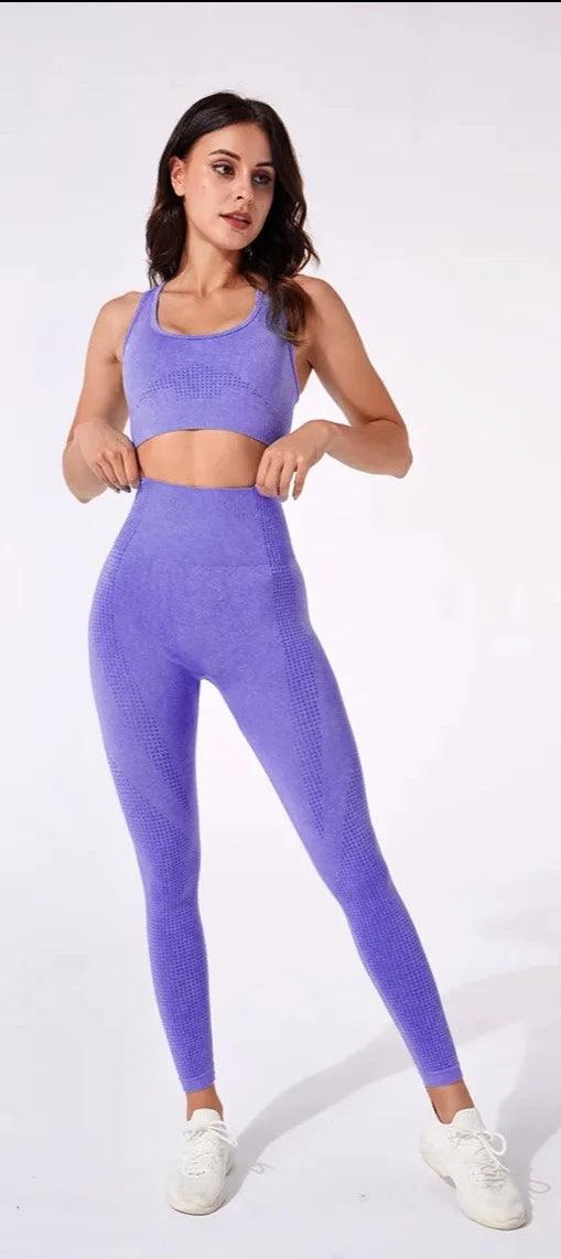 Conjunto Camiseta Top + Calça Legging Feminino de Academia DivaAura - Teus Pulos