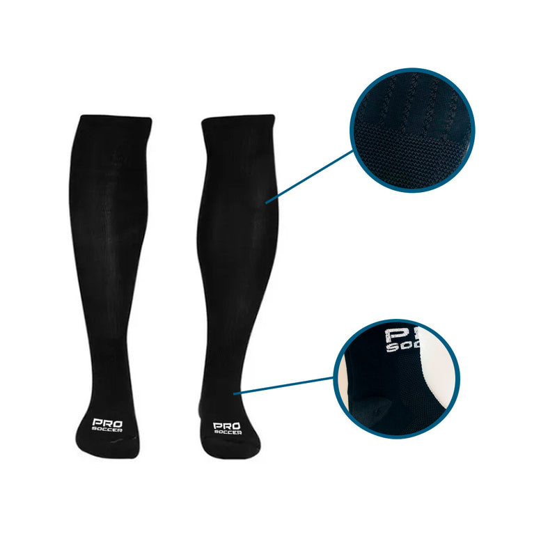 Society Pro Soccer Black Sock Boot