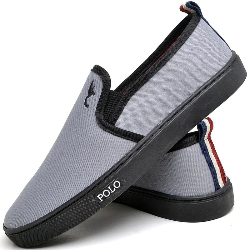 Kit Tênis Casual Masculino Slip-On + Relógio e Carteira - Teus Pulos