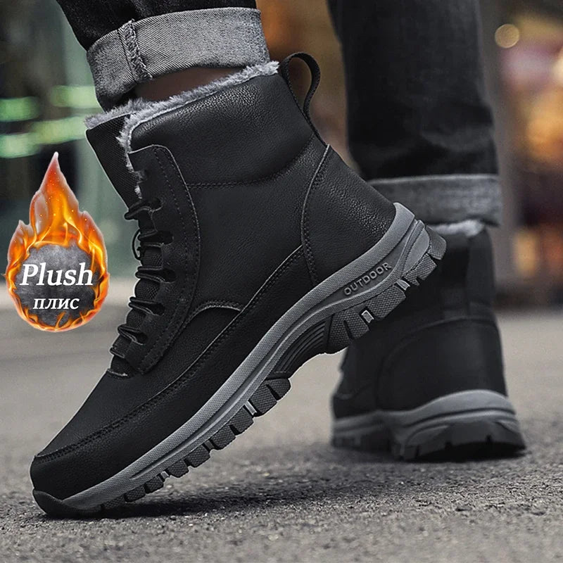 Bota de Neve Couro Titan Iron Impermeável