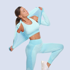 Conjunto Jaqueta+Legging Feminino Academia DamaFit - Teus Pulos