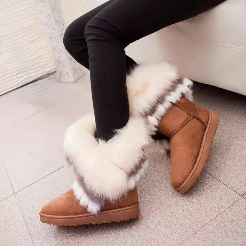 Bota Feminina com Pelúcia para Inverno Luxe - Teus Pulos