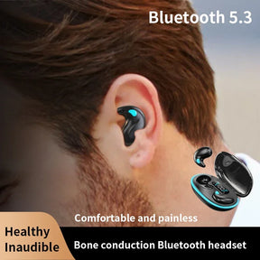 Fone de Ouvido X55 Invisible Sleep Bluetooth 5.0