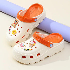 Sandália Crocs Infantil Antiderrapante Mel - Teus Pulos