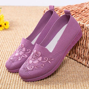 Sapato Casual Mocassim Feminino Malha Respirável Mimi - Teus Pulos