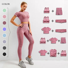 Conjunto Camiseta+Calça Legging Feminina para Academia AlmaGym - Teus Pulos