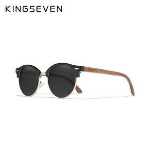 Óculos de Sol Polarizado de Madeira KingSeven EleganceShades - Teus Pulos