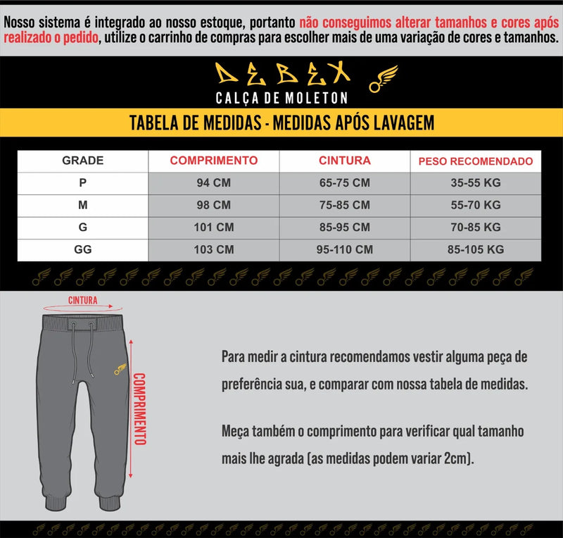 Kit 3 Calças Jogger de Moletom Academia Treino Épico - Teus Pulos