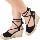 Sandália Feminina Anabela Espadrille GiGiL