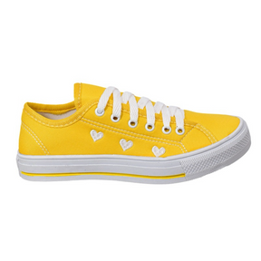 Tênis Feminino Casual com Detalhe de Coração