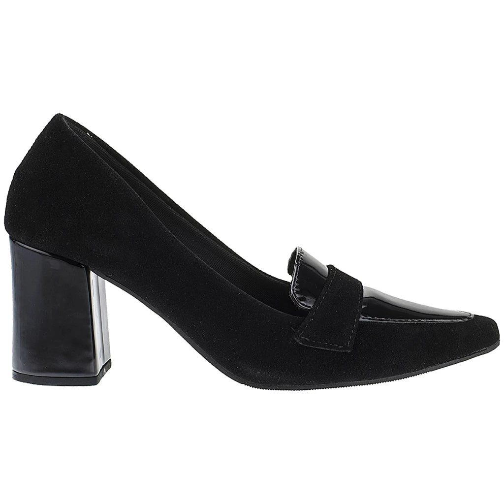 Scarpin Feminino Salto Alto Grosso Bico Fino