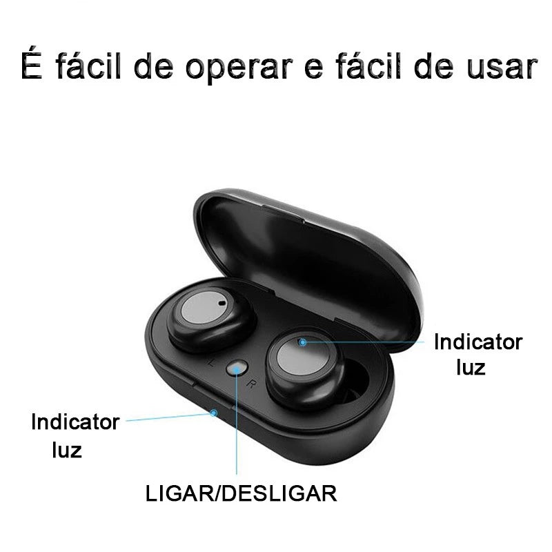 Fone de Ouvido Bluetooth H'maston LY 101Pro In-ear Wireless 5.3