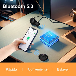 Fone de Ouvido Bluetooth H'maston RS-27 TWS Luz LED