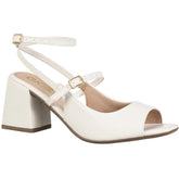 Sandália Salto Bloco Feminino Slingback Peep Toe GiGiL