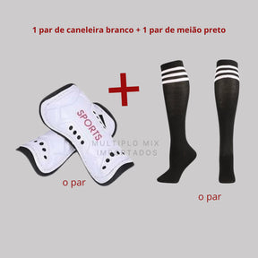 Caneleira Futebol Meião Elegance