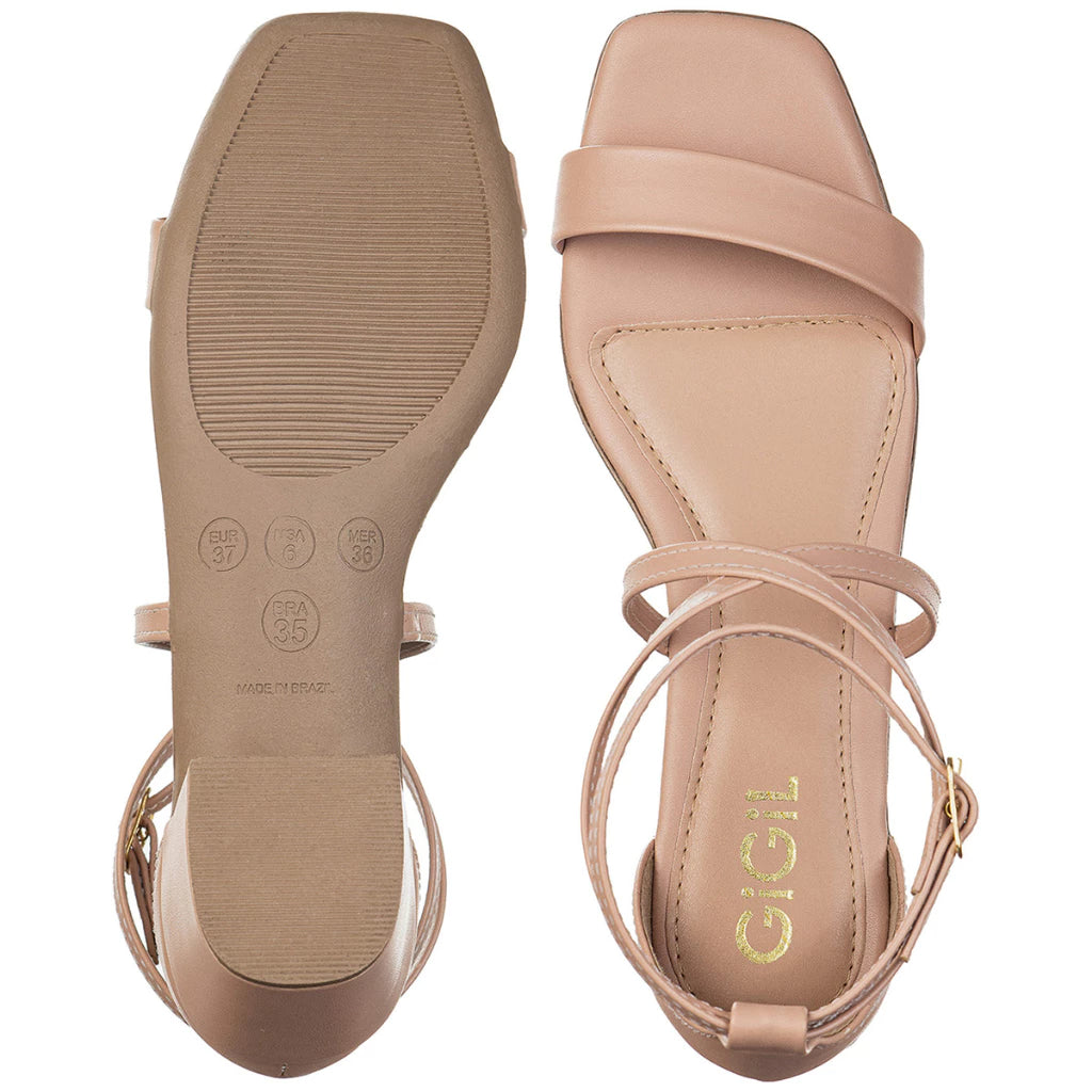 Sandália Feminina Salto Grosso Bloco Iris Casual GiGiL