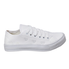 Tênis Feminino Casual com Detalhe de Coração